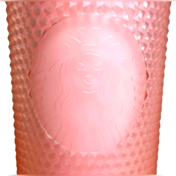 🆕️Starbucks 2022 Valentine's Soft Touch Pink Lemonade Studded Venti Tumbler Cup - Picture 4 of 13